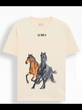 Lil Nas X Old Town Horses T-Shirt Sz XL Women’s 3X Oversized P2P 27-32 New